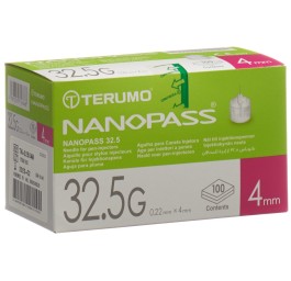 TERUMO Aiguille Pen NANOPAS 32.5G 0.22x4mm 100 pce