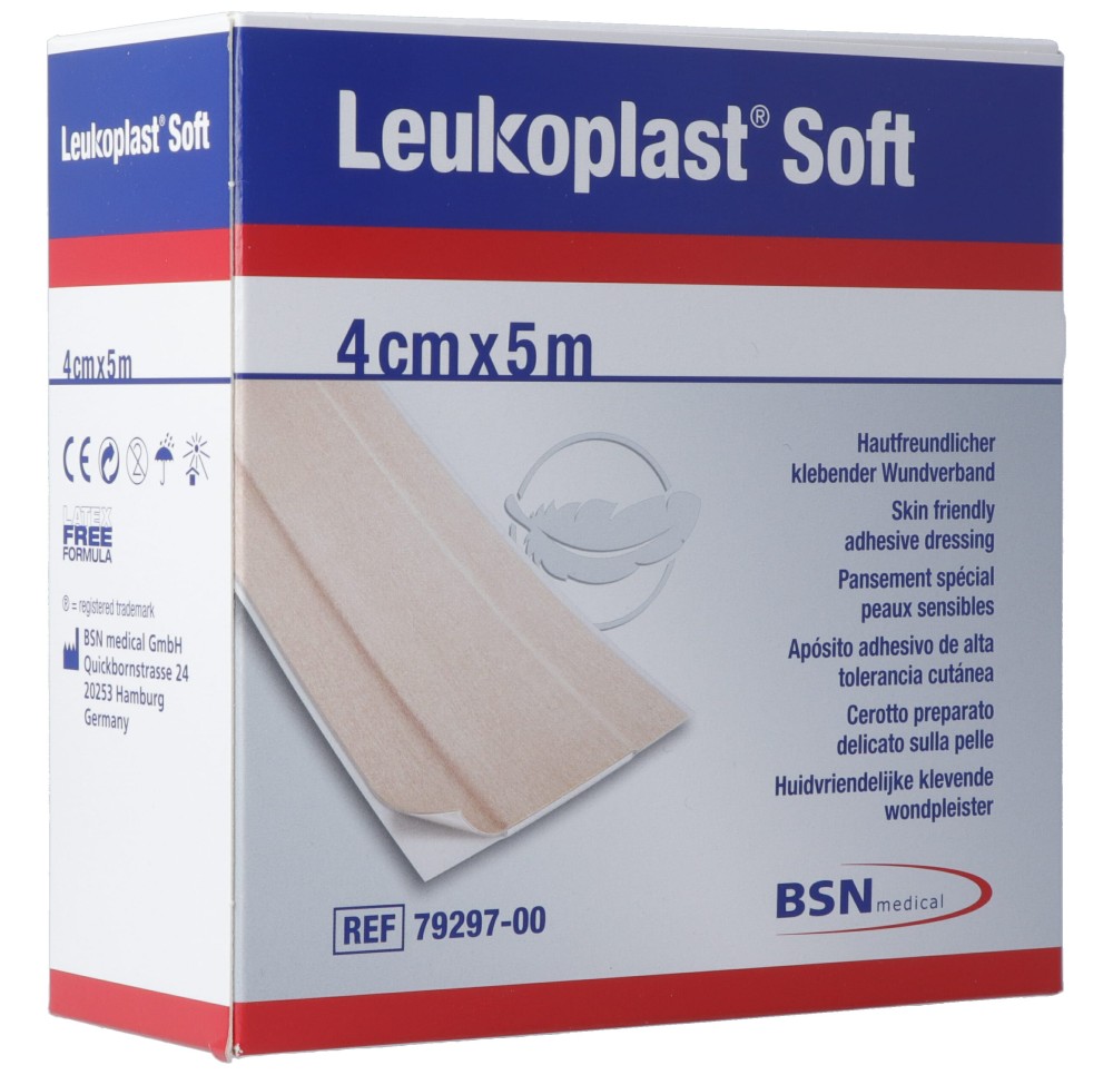 LEUKOPLAST Soft 4cmx5m rouleau LEUKOPLAST Soft 4cmx5m rouleau