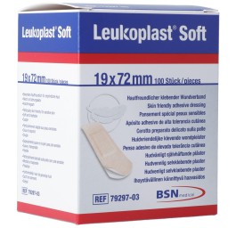 LEUKOPLAST Soft Strips 19x72mm 100 pce