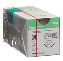 SUPRAMID 45cm DS 24 3-0 noir 12 pce