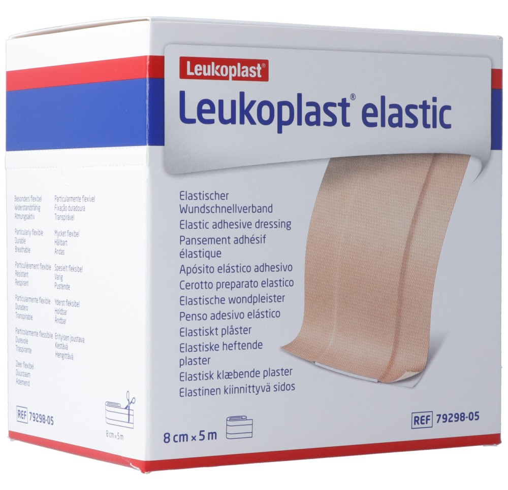LEUKOPLAST Elastic 8cmx5m rouleau LEUKOPLAST Elastic 8cmx5m rouleau