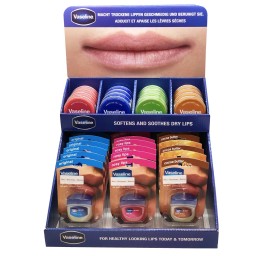 VASELINE Lip Care Présentoir av 8 références 40pce