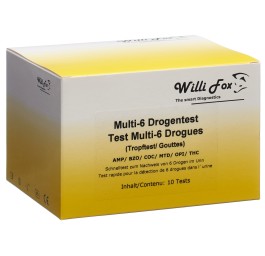 WILLI FOX test de drogue multi 6 param gtt 10 pce