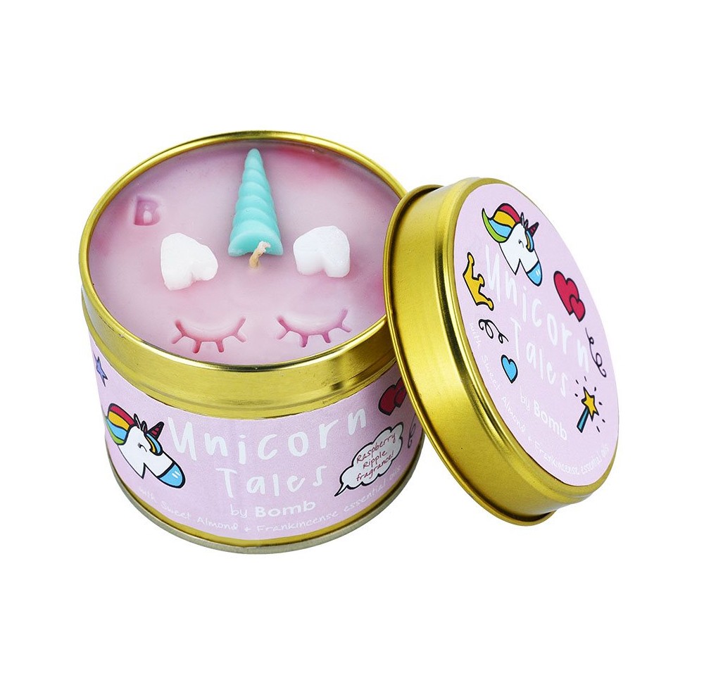 BOMBCOSMETICS Kerze in Dose Unicorn Tales 4 pce