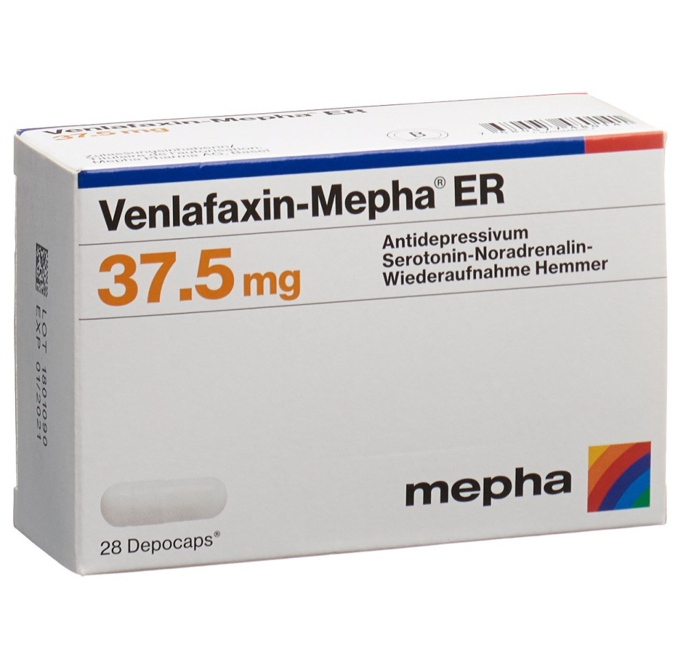 VENLAFAXIN Mepha ER depocaps 37.5 mg 28 pce VENLAFAXIN Mepha ER depocaps 37.5 mg 28 pce