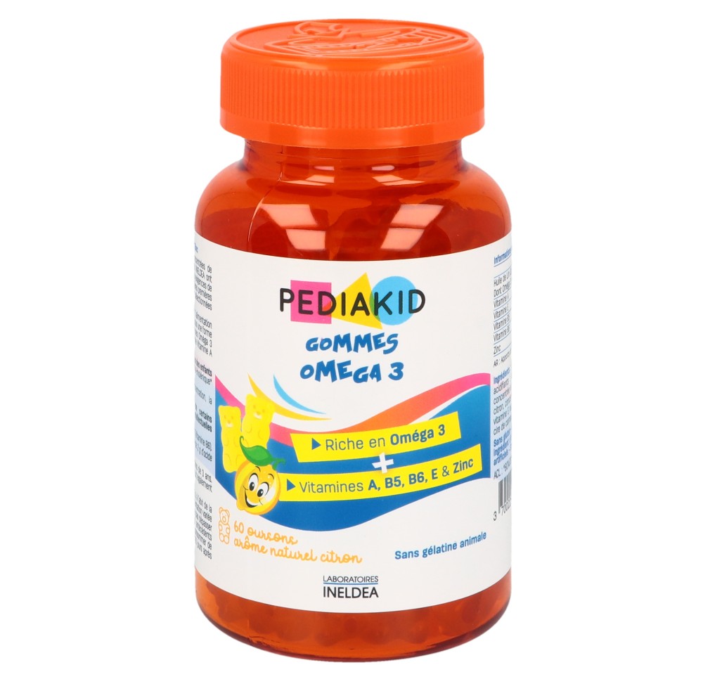 PEDIAKID oursons gummies oméga 3 60 pce