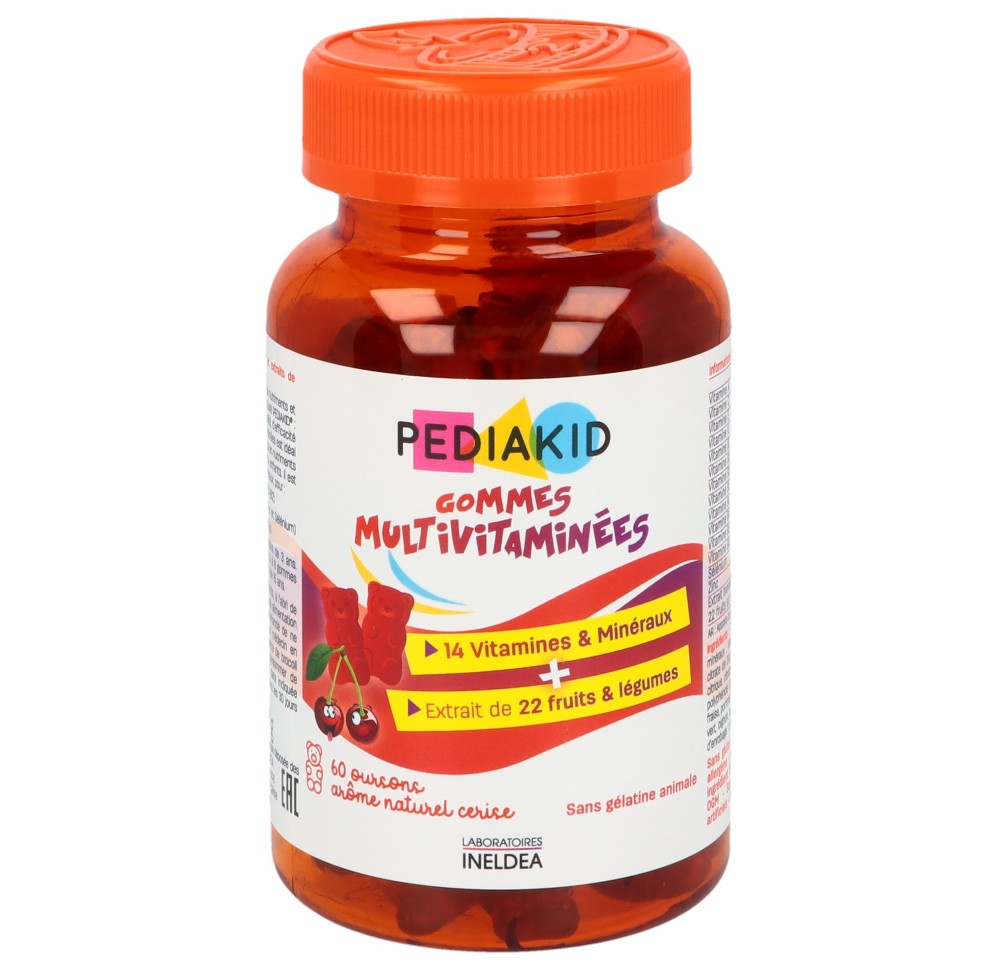 PEDIAKID oursons gummies multivitamines 60 pce