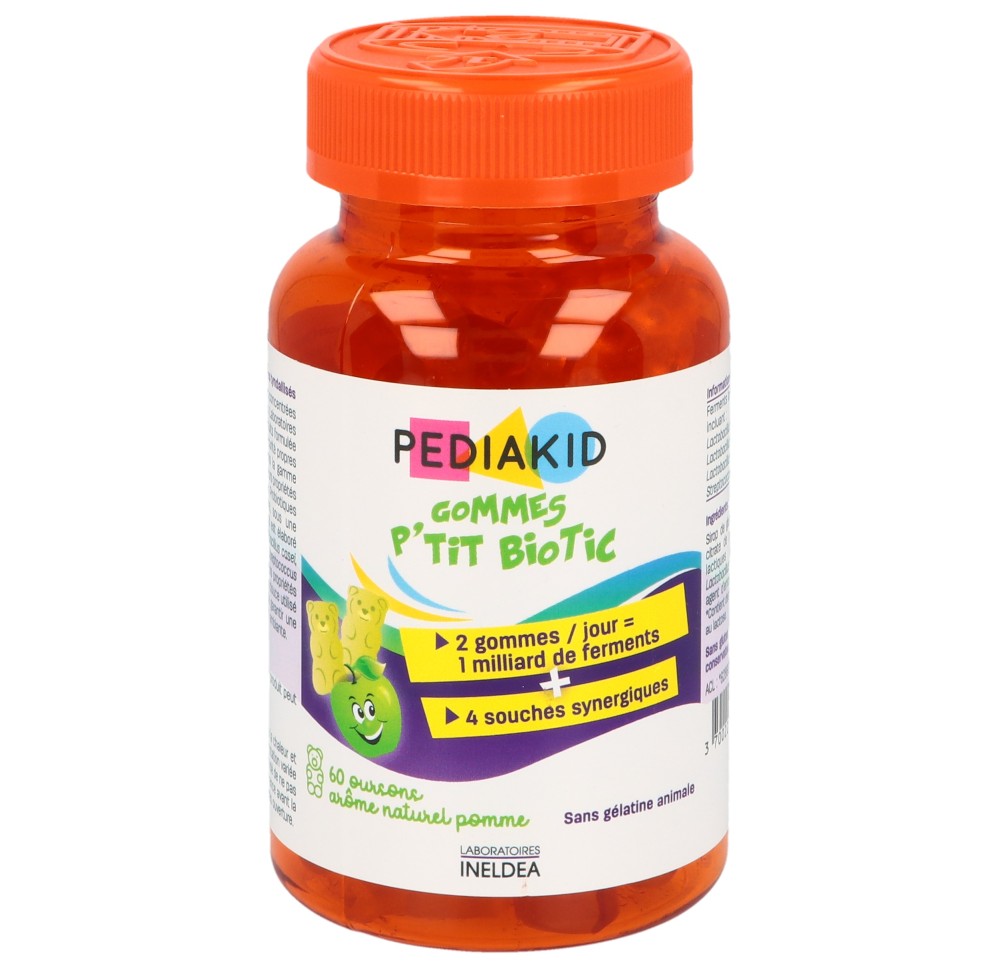 PEDIAKID oursons gummies probiotiques 60 pce