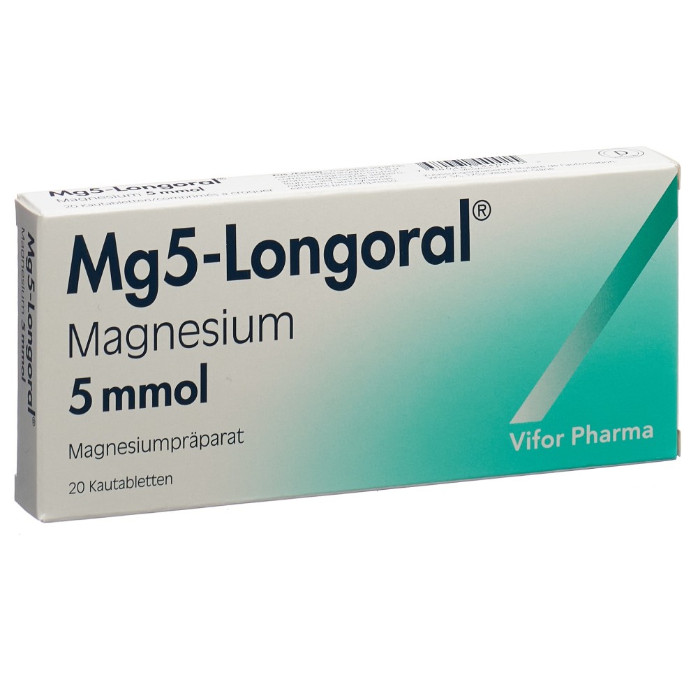 MG5-LONGORAL cpr croquer 5 mmol 20 pce