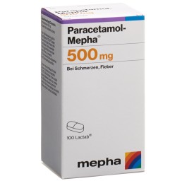 PARACETAMOL Mepha cpr pell 500 mg bte 100 pce