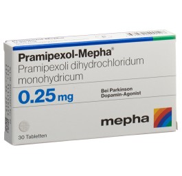 PRAMIPEXOL Mepha cpr 0.25 mg 30 pce