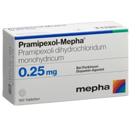 PRAMIPEXOL Mepha cpr 0.25 mg 100 pce