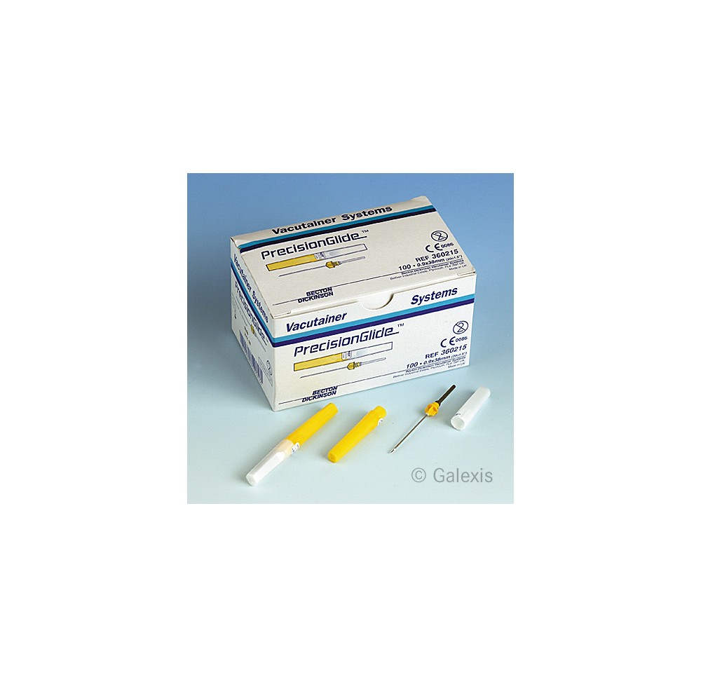 VACUTAINER canule 20G 0.9x38mm jaune 100 pce