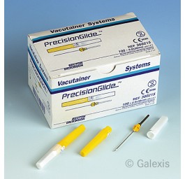 VACUTAINER canule 20G 0.9x38mm jaune 100 pce