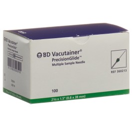VACUTAINER canule 21G 0.8x38mm vert 100 pce
