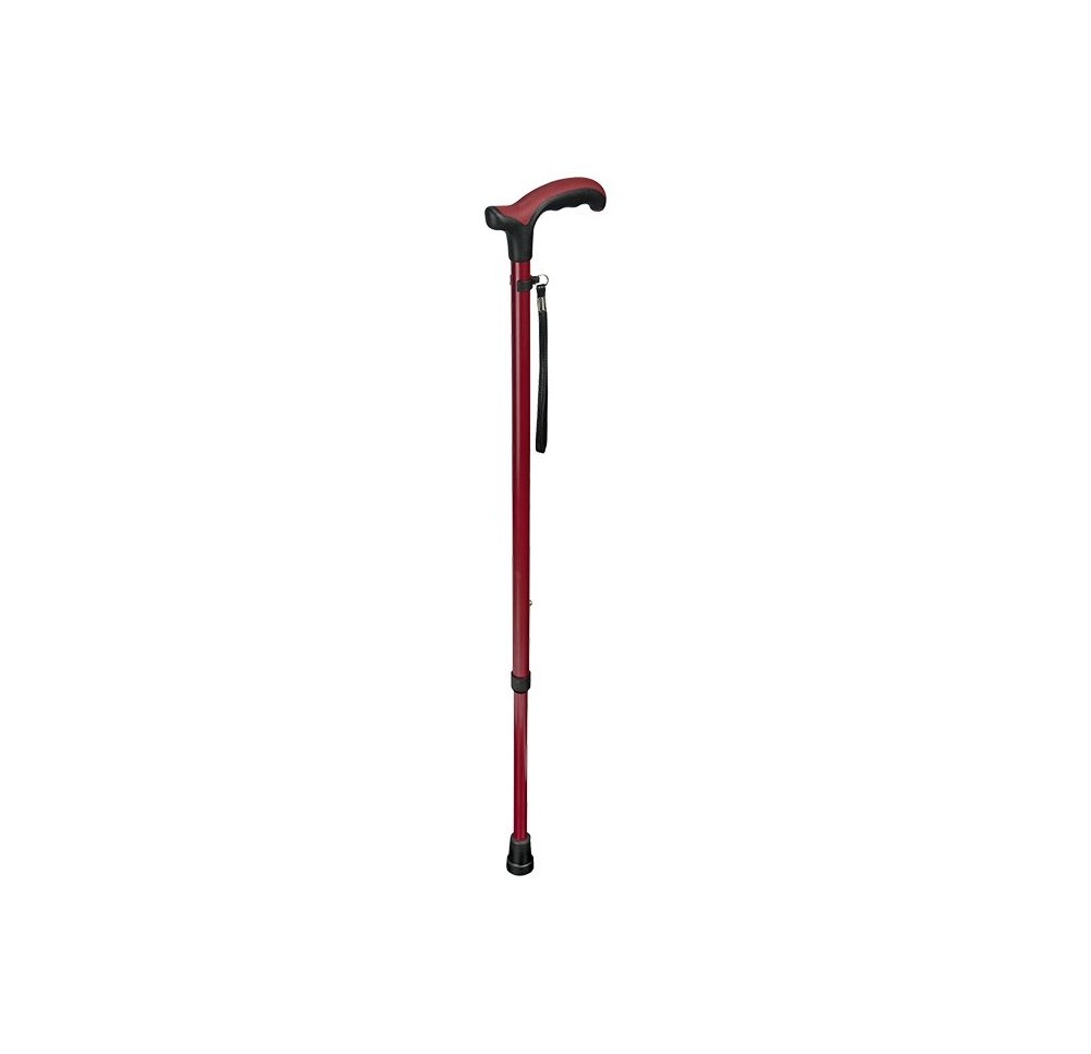 SAHAG Canne métal rouge -100kg 74-94cm comf derby SAHAG Canne métal rouge -100kg 74-94cm comf derby