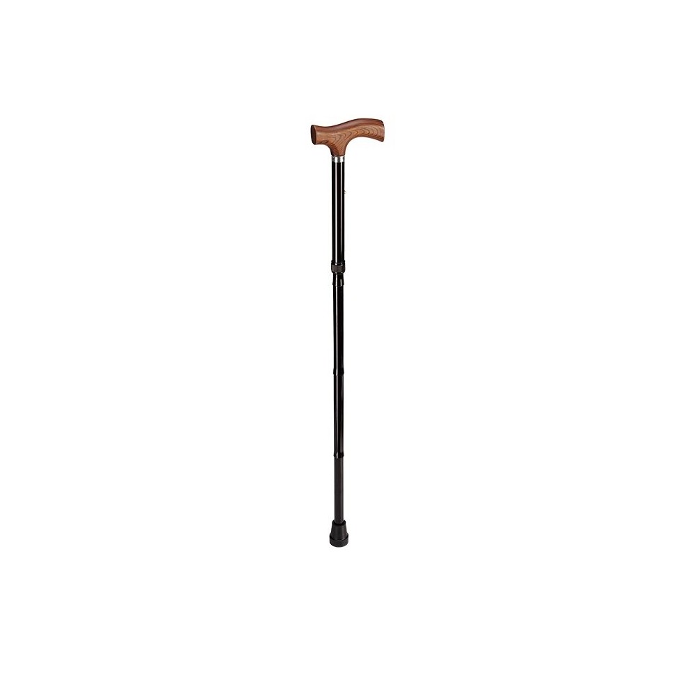 SAHAG Canne pli alu noir -100kg 85-95cm Fritz bois SAHAG Canne pli alu noir -100kg 85-95cm Fritz bois