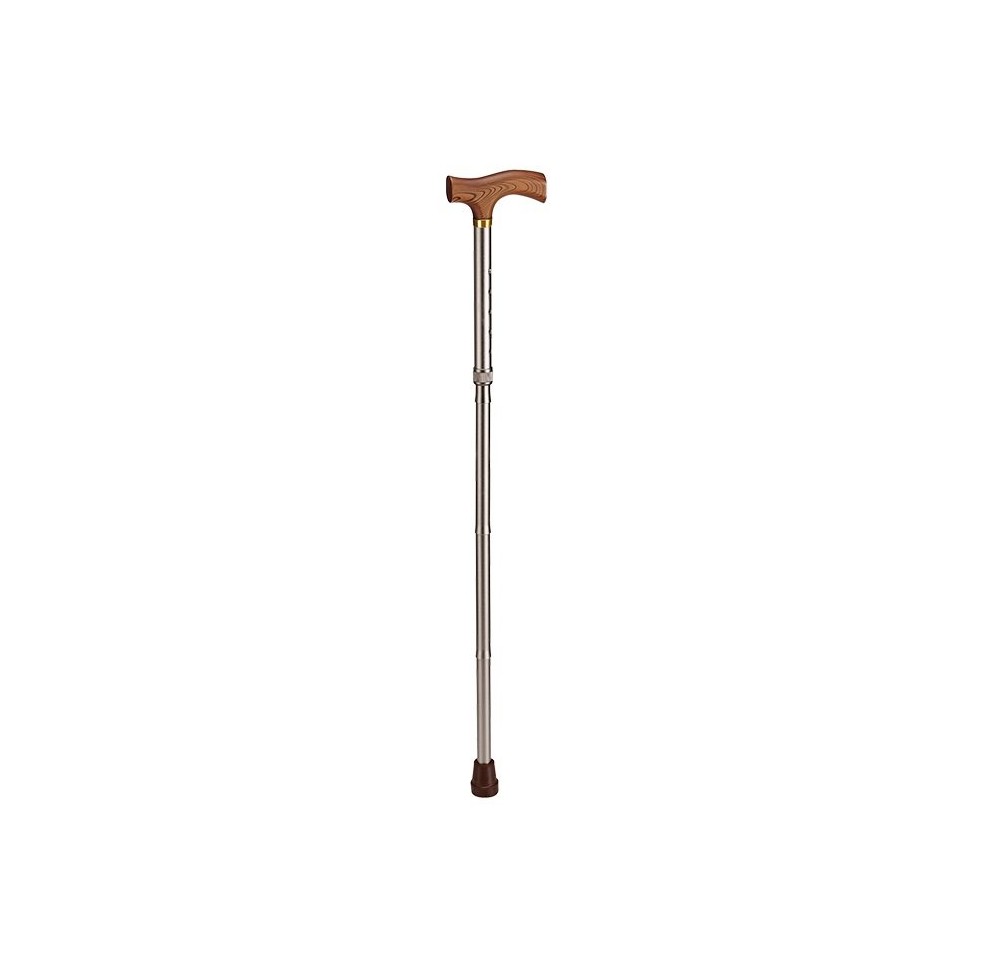 SAHAG Canne pli alu arg -100kg 85-95cm Fritz bois SAHAG Canne pli alu arg -100kg 85-95cm Fritz bois