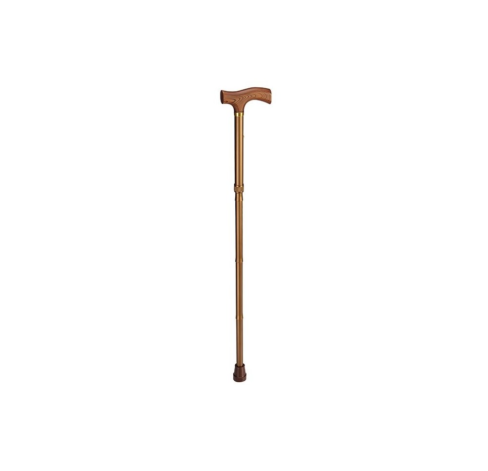 SAHAG Canne pli alu bron -100kg 85-95cm Fritz bois SAHAG Canne pli alu bron -100kg 85-95cm Fritz bois