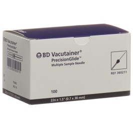 VACUTAINER canule 22G 0.7x38mm noir 100 pce