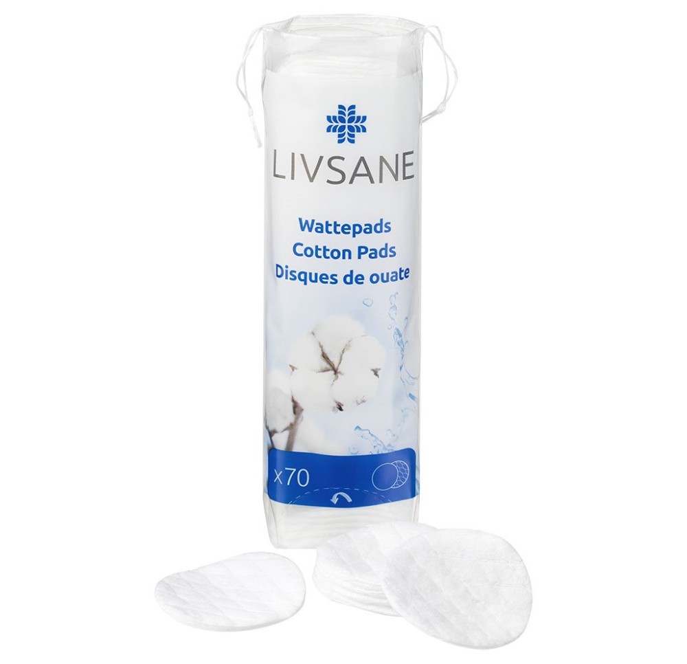 LIVSANE Disques de ouate 70 pce