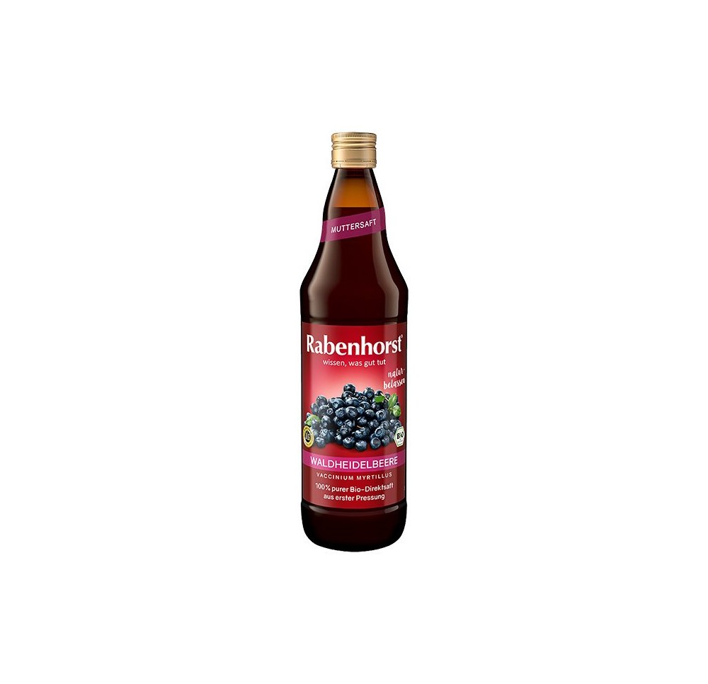 RABENHORST jus de myrtille des bois pur bio 750 ml