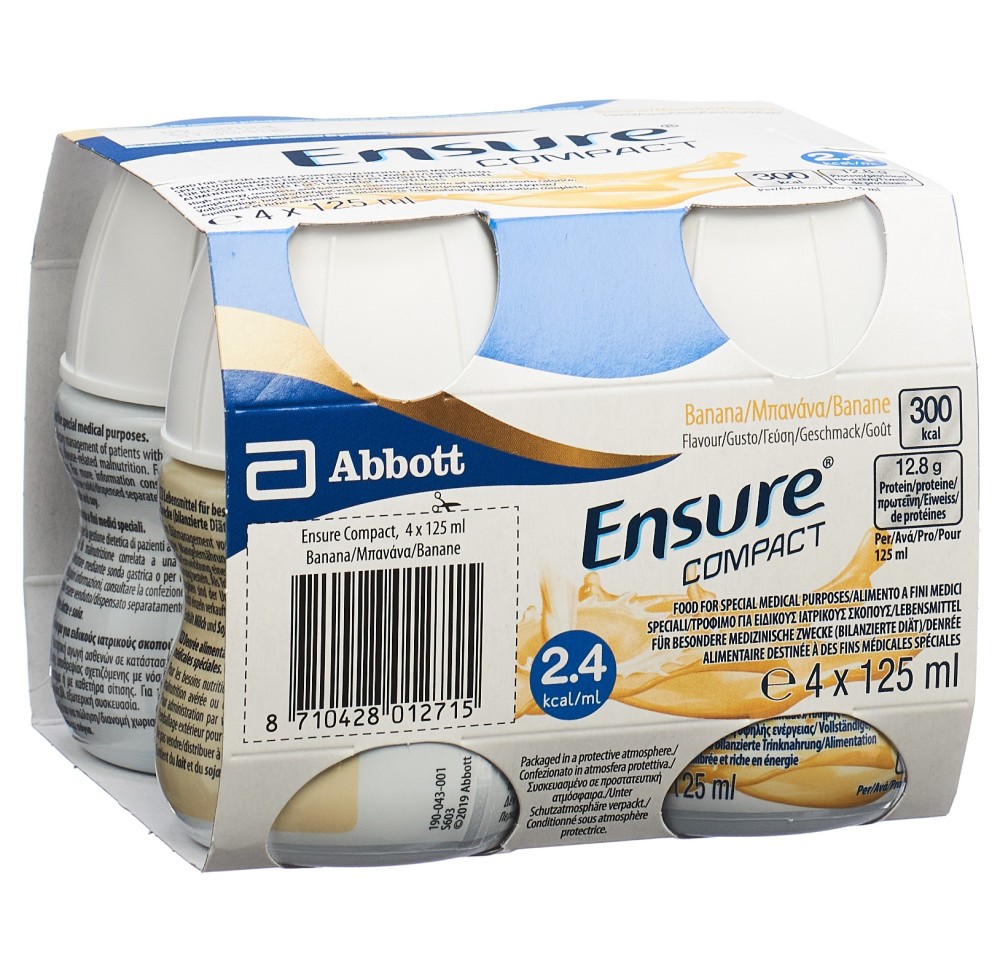 ENSURE Compact banane 4 x 125 ml ENSURE Compact banane 4 x 125 ml