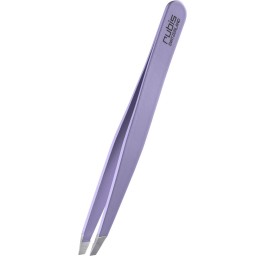 RUBIS pincette biseautée violet inox