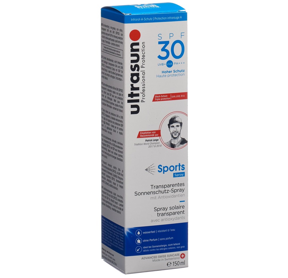 ULTRASUN Sports Spray SPF 30 150 ml ULTRASUN Sports Spray SPF 30 150 ml