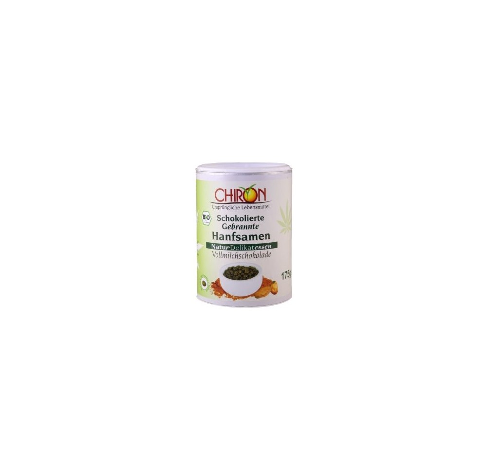 CHIRON Graines chanvre grillé choco lait bio 175 g CHIRON Graines chanvre grillé choco lait bio 175 g