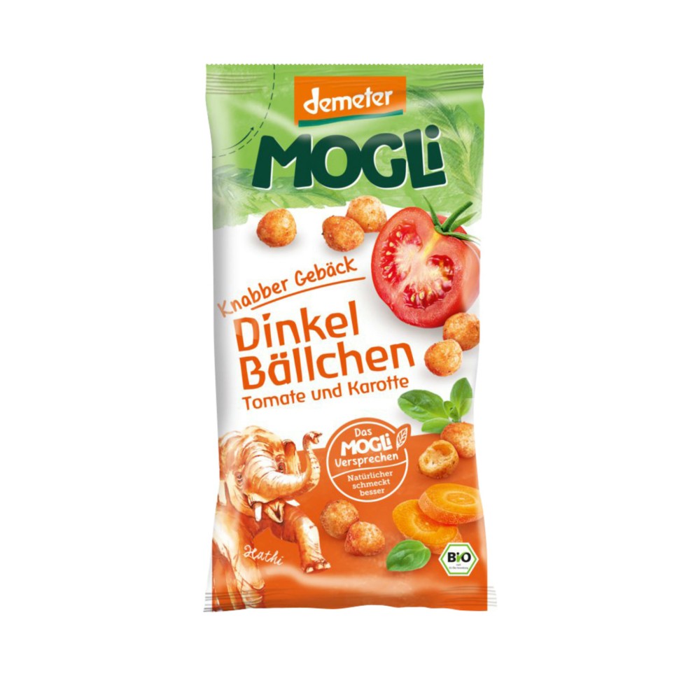 MOGLI Boulettes épeautre tomate carott Demet 40 g MOGLI Boulettes épeautre tomate carott Demet 40 g