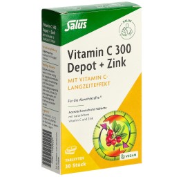 SALUS Vitamine C 300 dépôt + zinc cpr 30 pce