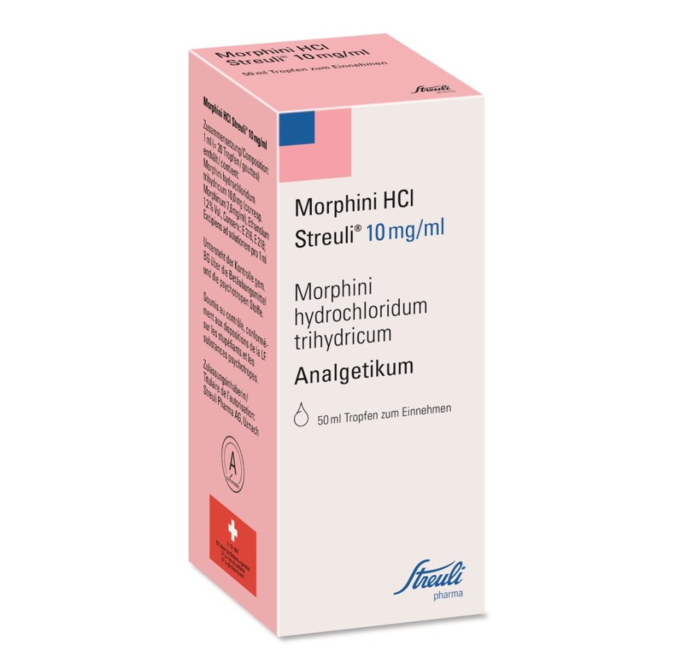 MORPHINI HCL Streuli gouttes 10 mg/ml fl 50 ml