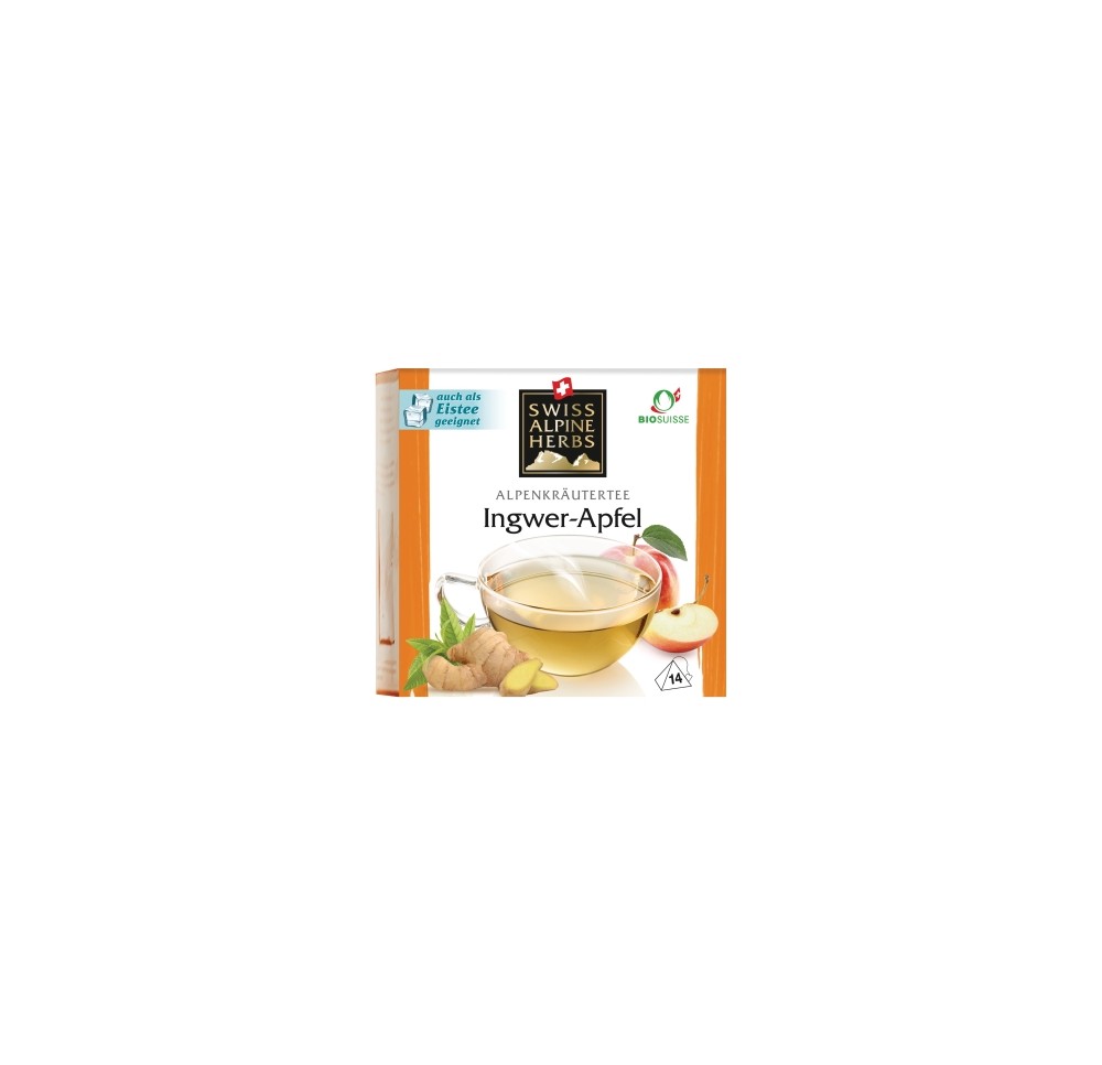 SWISS ALPINE HERBS infus gingem-pom bour CH 14 pce SWISS ALPINE HERBS infus gingem-pom bour CH 14 pce