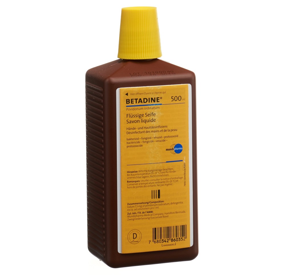 BETADINE savon liq fl 500 ml BETADINE savon liq fl 500 ml