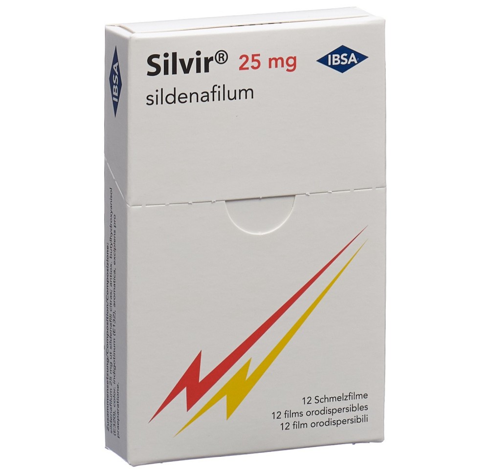 SILVIR film orodisp 25 mg 12 pce SILVIR film orodisp 25 mg 12 pce