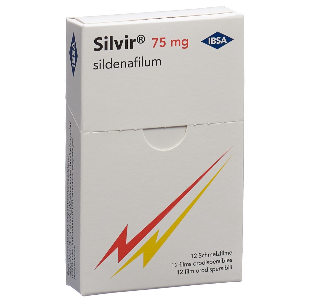 SILVIR film orodisp 75 mg 12 pce SILVIR film orodisp 75 mg 12 pce