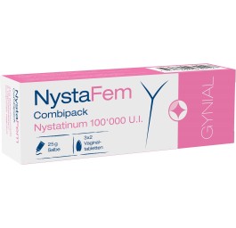 NYSTAFEM combipack 100000 UI ong+cpr vag