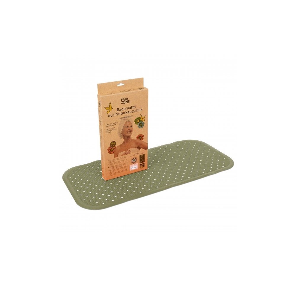 FAIR ZONE Tapis de bain 76x34cm olive