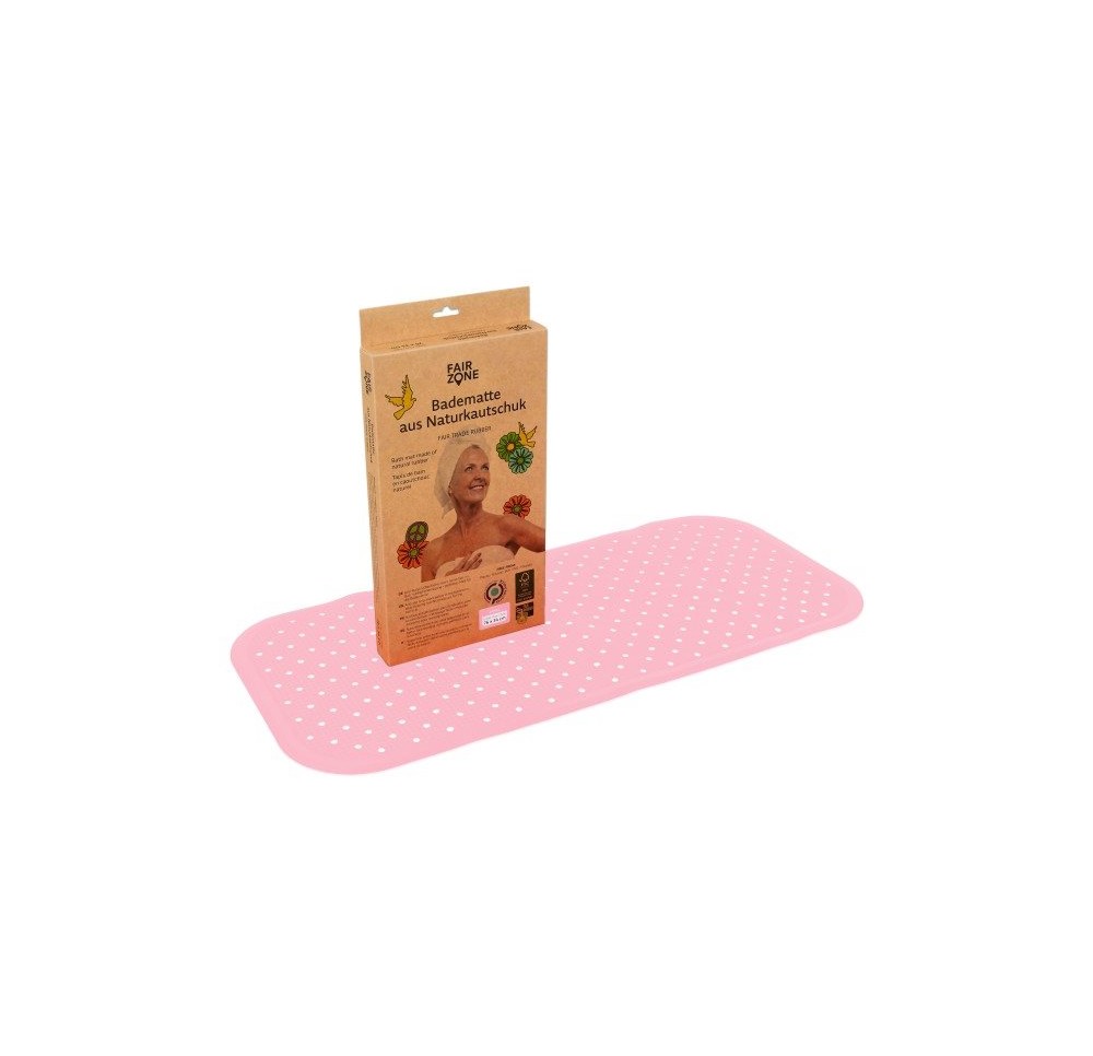 FAIR ZONE Tapis de bain 76x34cm rose