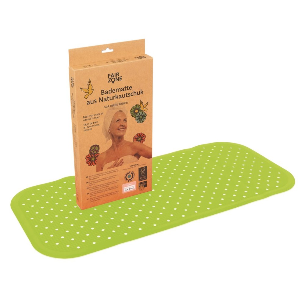 FAIR ZONE Tapis de bain 76x34cm lime