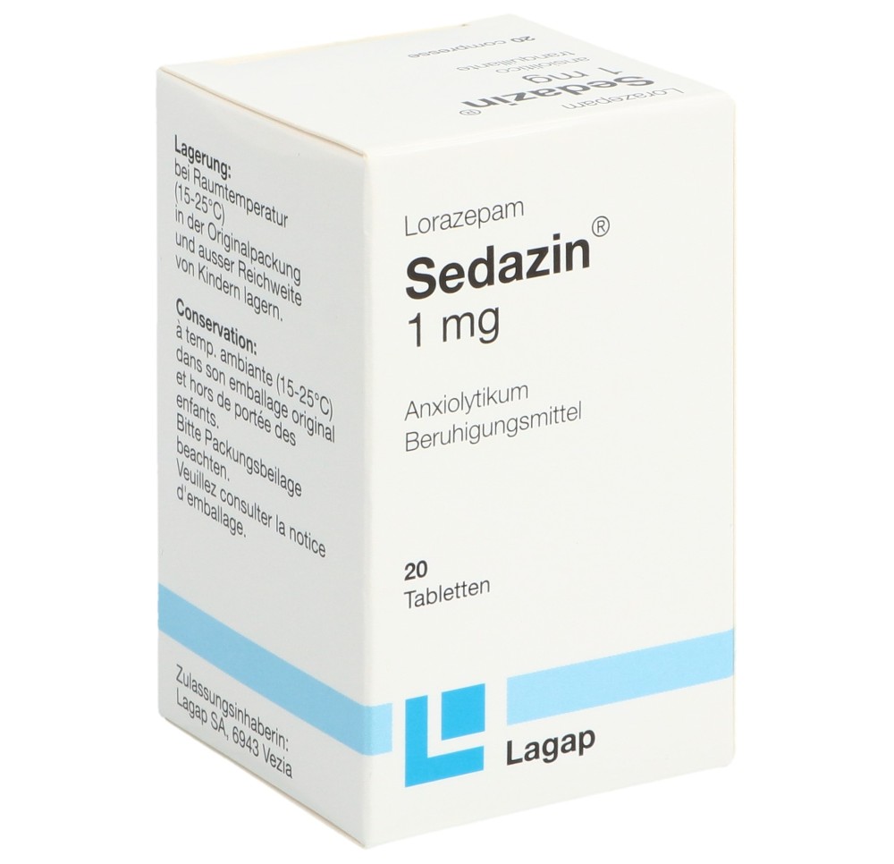 SEDAZIN cpr 1 mg bte 20 pce