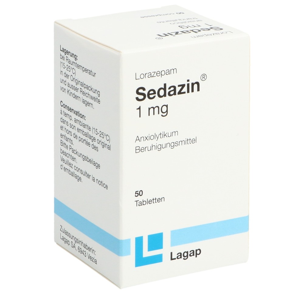 SEDAZIN cpr 1 mg bte 50 pce