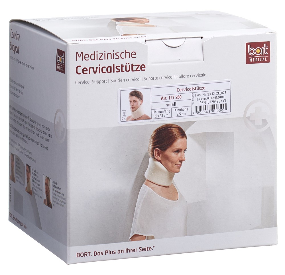 BORT soutien cervical 7.5cm S -38cm blanc BORT soutien cervical 7.5cm S -38cm blanc