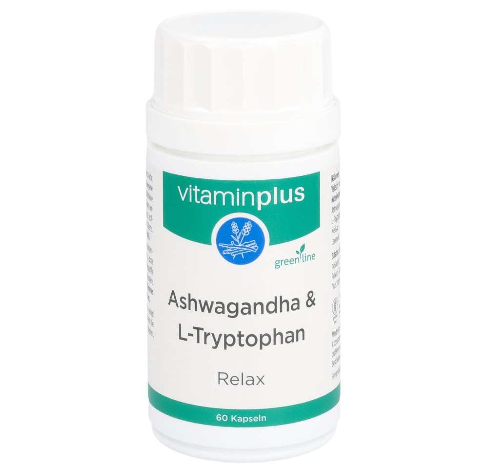 VITAMINPLUS Ashwagan&L-Tryptophan caps bte 60 pce