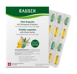 RAUSCH caps vitalité herbes suisses 60 pce