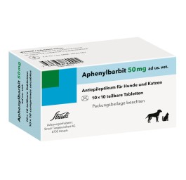 APHENYLBARBITE cpr 50 mg ad us vet. 100 pce