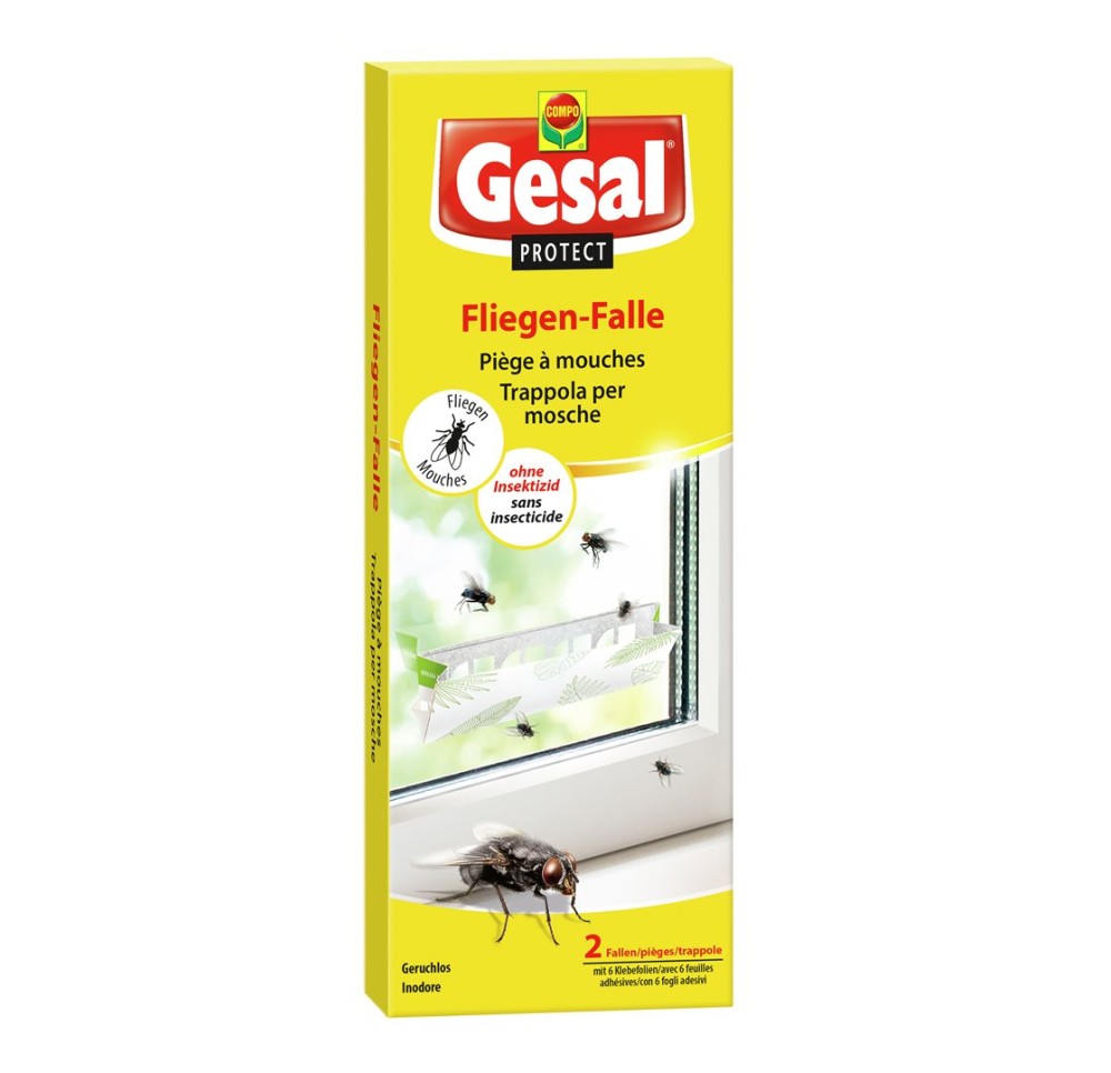 GESAL PROTECT Piège mouches 2pièges+6band adhésiv