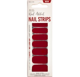 ARDELL Nail Addict Strips Regal Red 16 pce