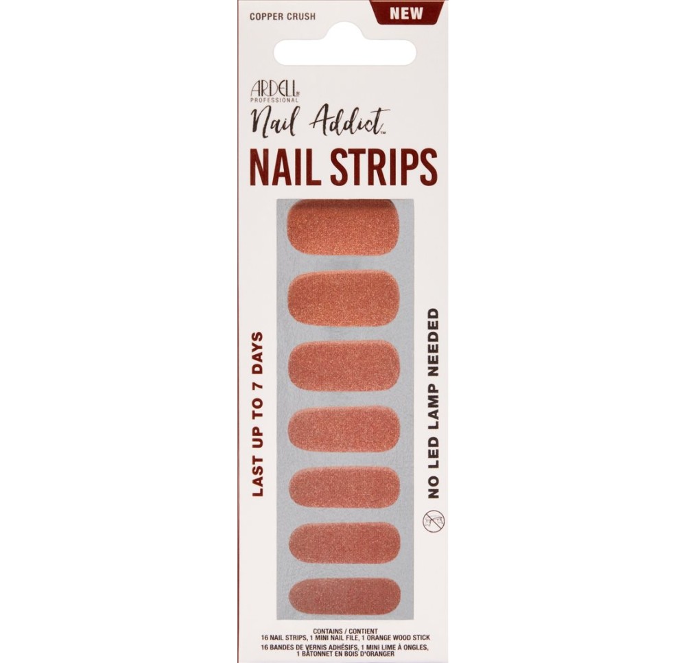 ARDELL Nail Addict Strips Copper Crush 16 pce